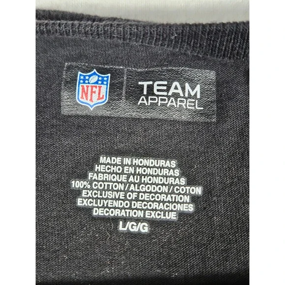 NFL Team Apparel New Orleans Saints 2012 Schedule T-Shirt Mens Large Black K917 - Picture 5 of 9